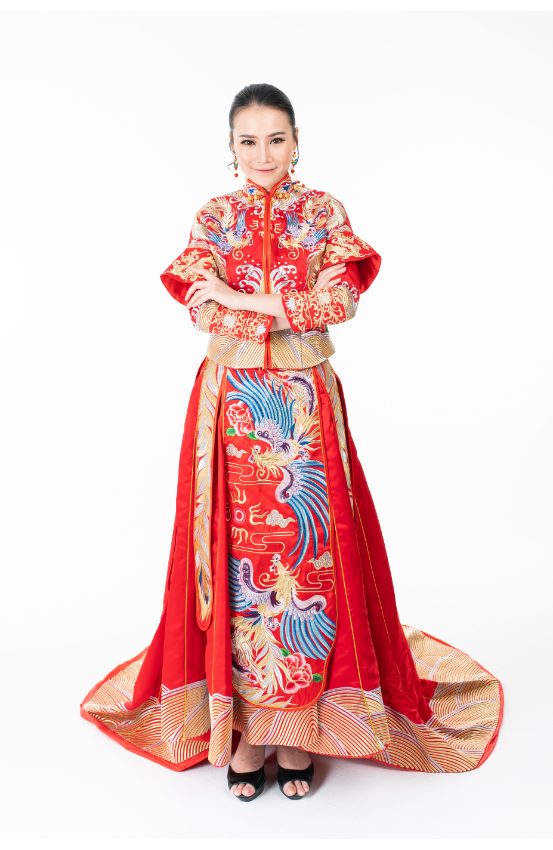 Robe longue pour mariage chinois